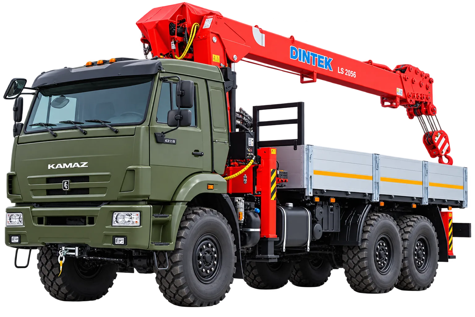 Манипулятор КАМАЗ 43118 с КМУ Dintek LS 2056
